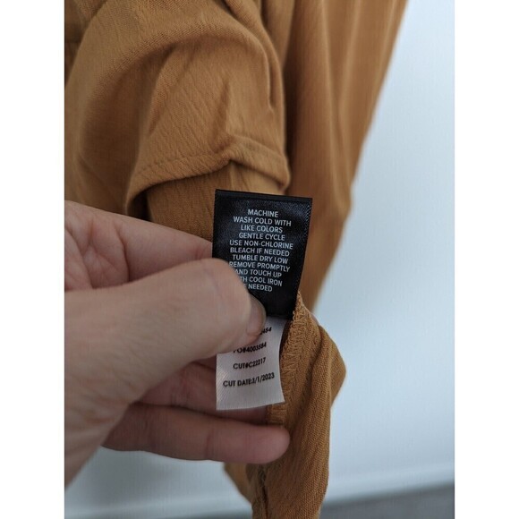 TORRID Gauzy Tank Top Womens Plus‎ Size 3X Tan Flowy Sleeveless Lace Boho NWT - Picture 11 of 11